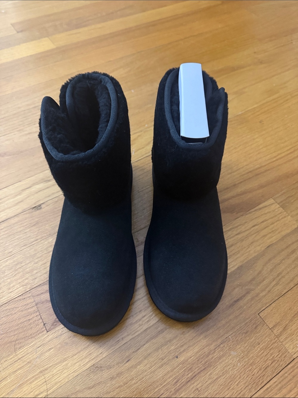 UGG Black Short Suede Ankle Boots